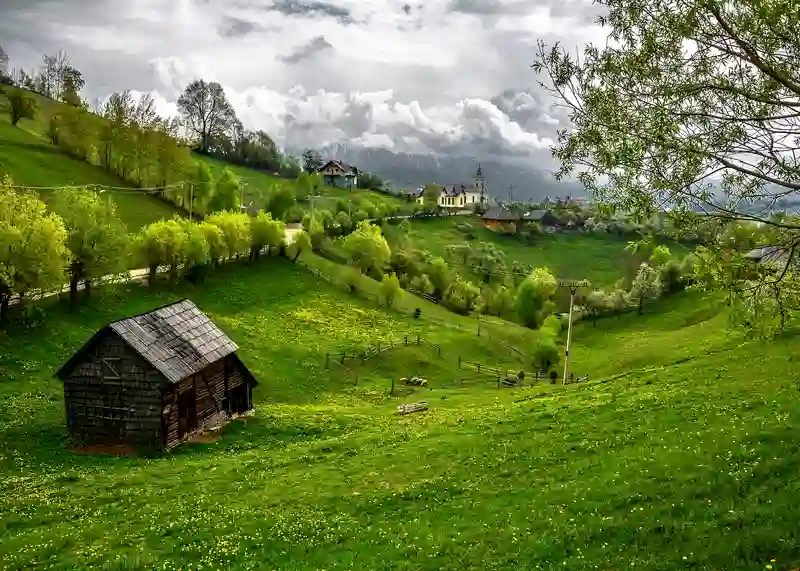تابلوفرش چاپی طرح منظره کد 4065