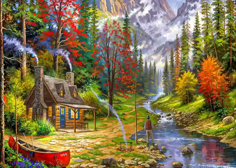 تابلوفرش چاپی طرح منظره کد 4123