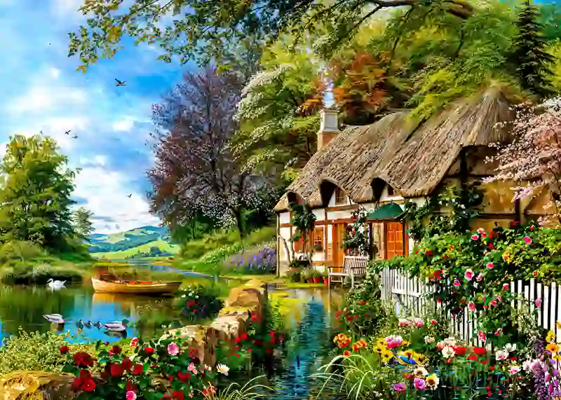 تابلوفرش چاپی طرح منظره کد 4135