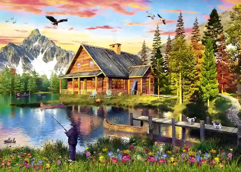 تابلوفرش چاپی طرح منظره کد 4574