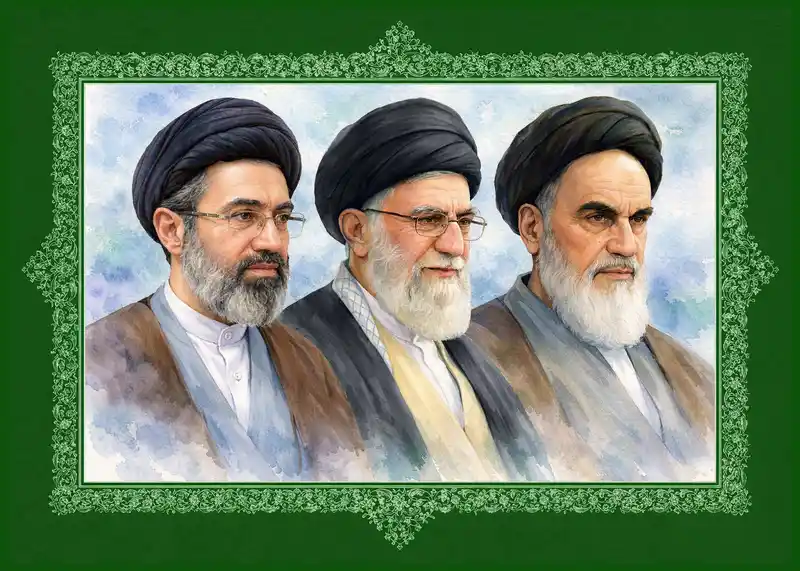 تابلوفرش رهبران انقلاب اسلامی ایران کد 9601