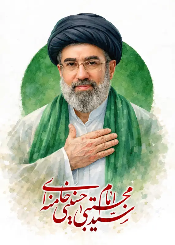 تابلوفرش طرح رهبری ایران سید مجتبی حسینی خامنه ای کد 9827