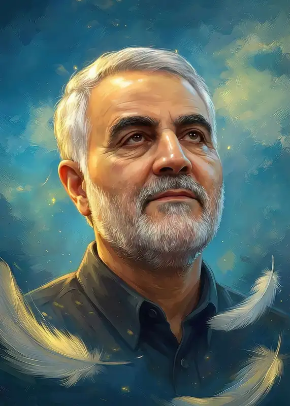 تابلوفرش شهید سردار قاسم سلیمانی کد 9850